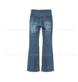 Tense Span Low Bootcut Denim Pants