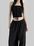 Eyelet Corset Tube Top