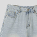 Sia Dyeing Washing Bermuda Denim Pants
