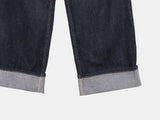 Odin Roll-Up Raw Denim Wide Pants