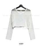 Drom Summer Lip Neck Cropped Knitwear
