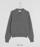 Tichico Color Crop Collar Knit