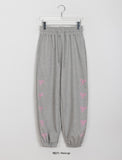 Romind ribbon banding jogger pants