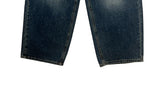 Hins Brushed Washing Denim Wide Pants