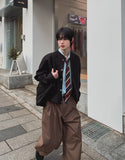 Ber Side Tuck Wide Pants