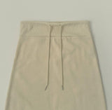 Low Rise Shibori Maxi A-Line Brushed Long Skirt