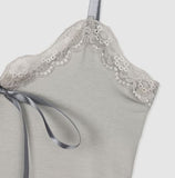 How Lace Ribbon Sleeveless