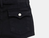Erel High-Waisted Button Shorts