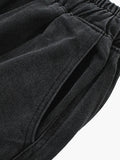 Hip 3D cargo denim banding pants