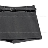 Teti Slit Layered Skirt-Pants