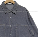 Big pocket gras denim shirt