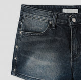 Pixie Star Rivet Denim Shorts