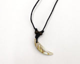 Kayu Vintage Gemstone Leather Necklace