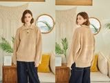 Heavy Overfit Pullover Collar Sweater