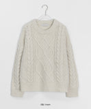 Hekoi Cable Wool Round Knit