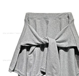 Foldy Unbalanced Shibori Strap Skirt
