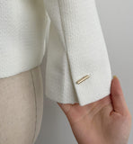 Luman Three Quarter Crop Tweed Jacket