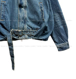 Boden Buckle Crop Denim Jacket