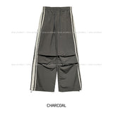 Berry Parachute Track Banding Pants