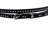 Monto Stud Eyelet Double Long Belt