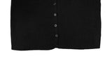 Noban Simple Ribbed Half Crop Knit Cardigan