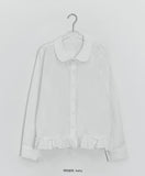 Lancer Round Collar Frill Blouse