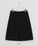 Hilboo Pintuck Banding Midi Skirt