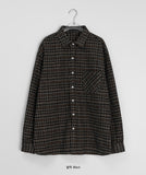 [unisex] Kimori Wool Check Over Shirt