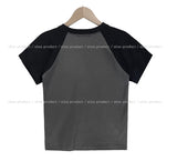 Memory Raglan Semi Crop Tee