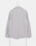 Suhi Rivet Pocket Strap Loose Fit Long Sleeve Shirt