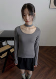 TIE NECK LONG SLEEVE