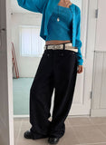 LINEAR POCKET WIDE DENIM