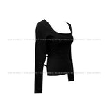 Linky Back Double Strap Square Long Sleeve