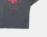 Rishu loose-fit flower-printed off-shoulder short-sleeved T-shirt