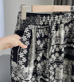 Chillin Bohemian Printed Banding Wide Cool Pants