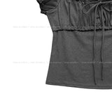 Yui Lace Shirred Puff Short Sleeve