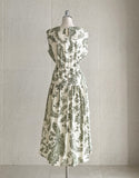 Hazel Pattern Sleeveless String One Piece