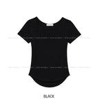 Lilin U-neck Basic Round Short Sleeve