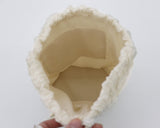 Tmill vintage pleated bucket string nylon luggage backpack