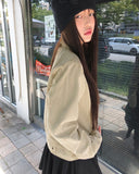 [MADE] Bader Eyelet Cut Collar Washed Cotton Jacket