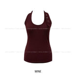 Yoni Eyelet Halter Sleeveless