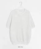 [unisex] Horton Summer Boucle Round Short Sleeve Knit