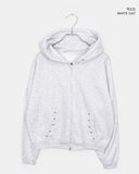 Makin Stud Two-Way Brushed Hood Zip-Up