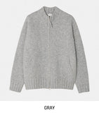 Izuna Two-Way Boucle Knit Zip Up