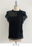 Hain Tie Color Matching Tulip Blouse
