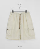 [Unisex] Hebly Nylon Banding Cargo Bermuda Pants
