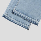 Piece Damaged Wide Denim Pants