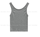 [U-BASIC] Boldy Brushed Crop Sleeveless