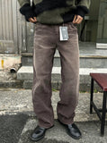 Cat washed corduroy pants