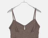 Sella Heart Neck Button Sleeveless Mini One Piece
